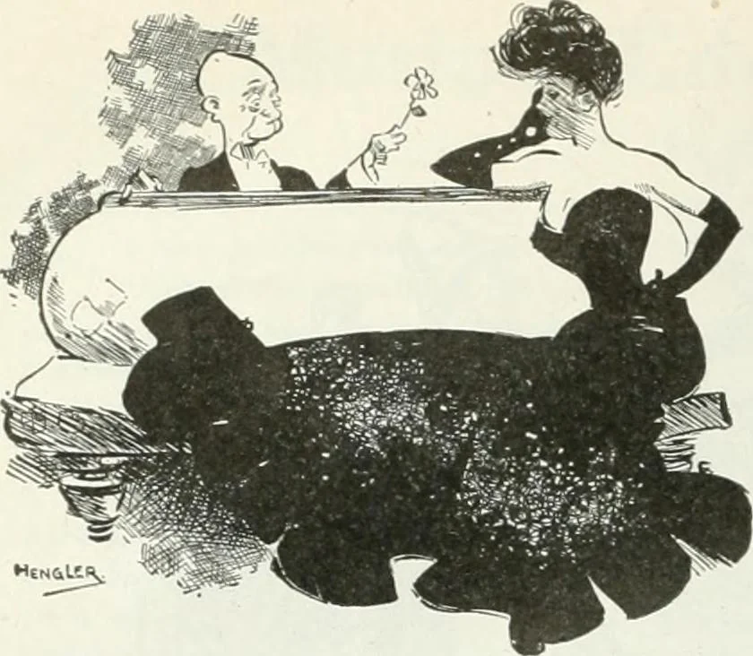 An illustration from Caricature; wit and humor of a nation in picture, song and story, 1911, leaf 229