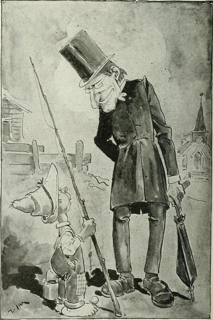 An illustration from Caricature; wit and humor of a nation in picture, song and story, 1911, leaf 229