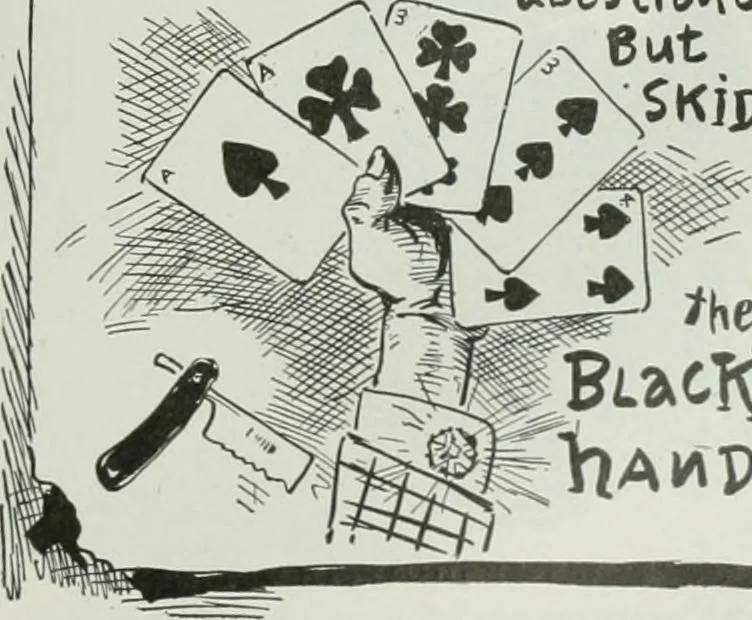 An illustration from Caricature; wit and humor of a nation in picture, song and story, 1911, leaf 230