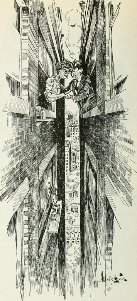 An illustration from Caricature; wit and humor of a nation in picture, song and story, 1911, leaf 231