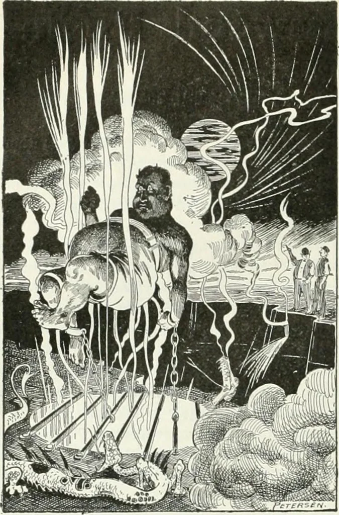 An illustration from Caricature; wit and humor of a nation in picture, song and story, 1911, leaf 235