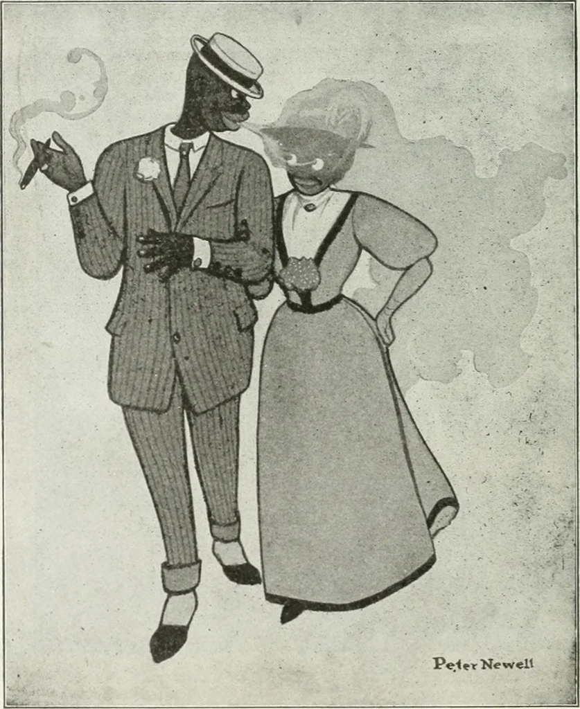 An illustration from Caricature; wit and humor of a nation in picture, song and story, 1911, leaf 237