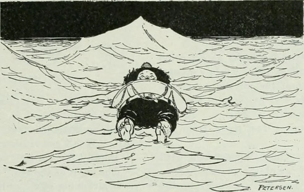 An illustration from Caricature; wit and humor of a nation in picture, song and story, 1911, leaf 240