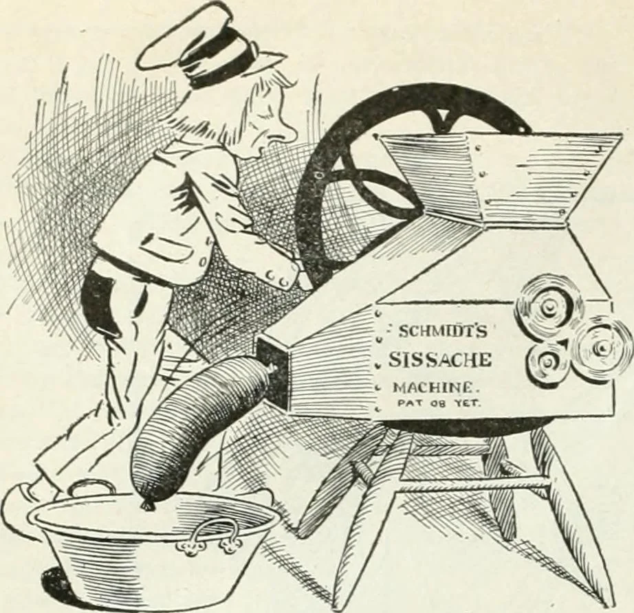 An illustration from Caricature; wit and humor of a nation in picture, song and story, 1911, leaf 243