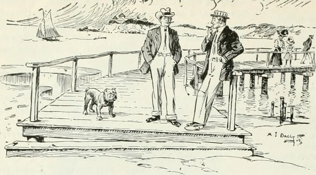 An illustration from Caricature; wit and humor of a nation in picture, song and story, 1911, leaf 245