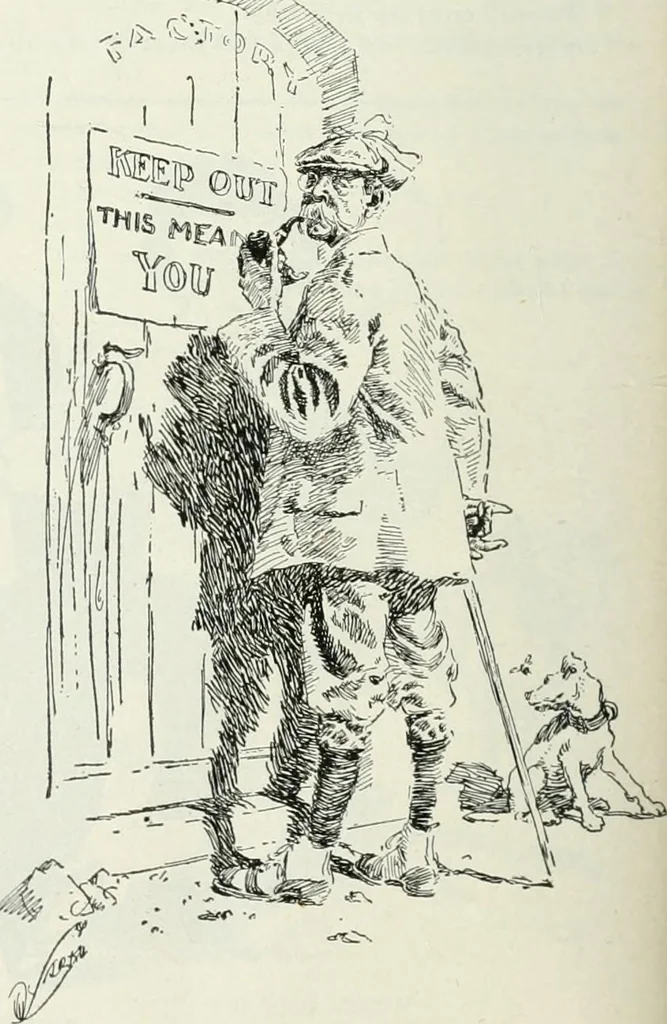 An illustration from Caricature; wit and humor of a nation in picture, song and story, 1911, leaf 245