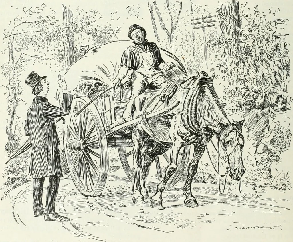 An illustration from Caricature; wit and humor of a nation in picture, song and story, 1911, leaf 249