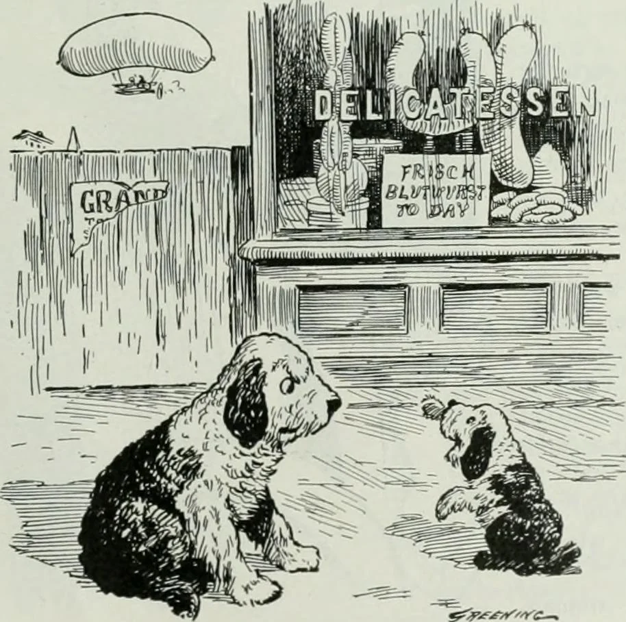 An illustration from Caricature; wit and humor of a nation in picture, song and story, 1911, leaf 250