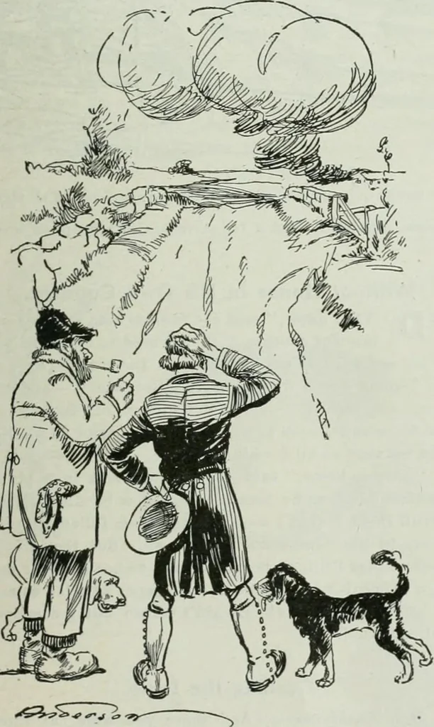 An illustration from Caricature; wit and humor of a nation in picture, song and story, 1911, leaf 252