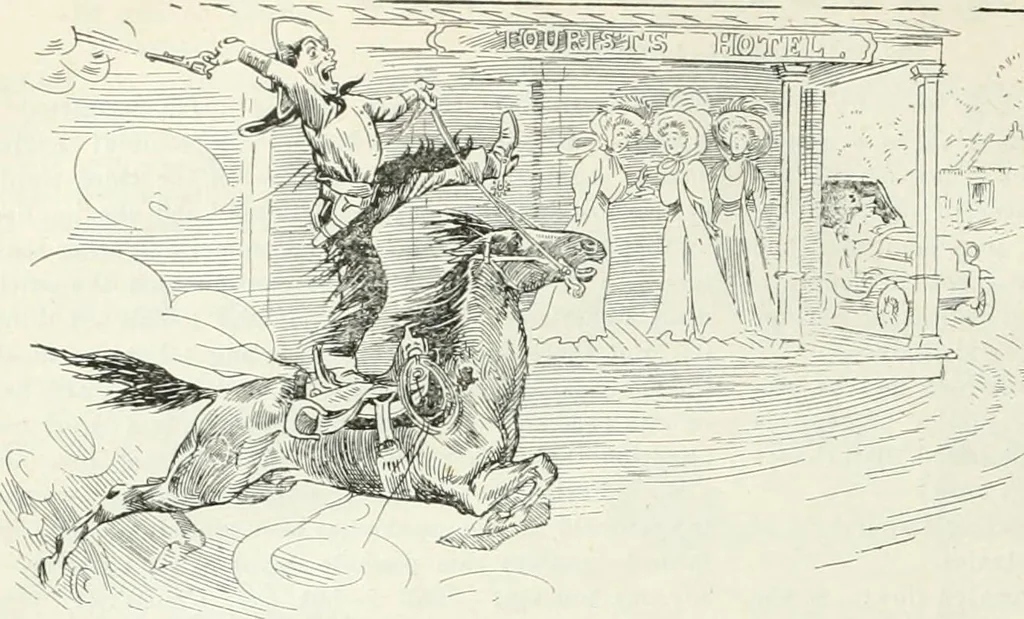 An illustration from Caricature; wit and humor of a nation in picture, song and story, 1911, leaf 255