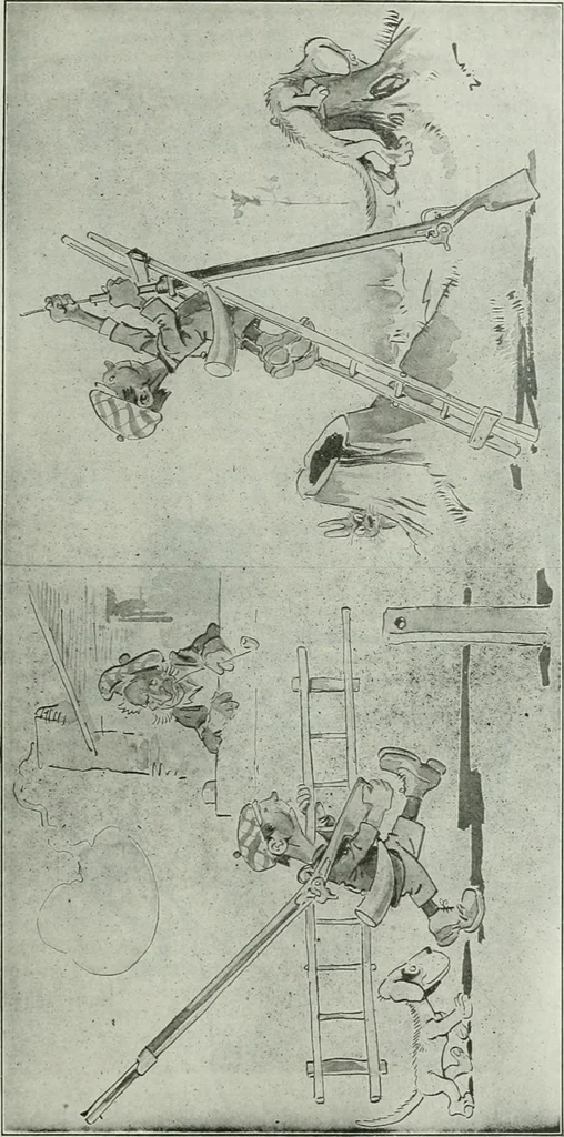 An illustration from Caricature; wit and humor of a nation in picture, song and story, 1911, leaf 256