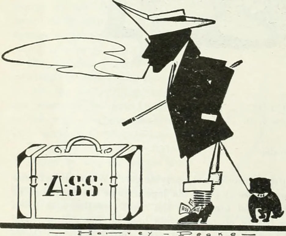 An illustration from Caricature; wit and humor of a nation in picture, song and story, 1911, leaf 265