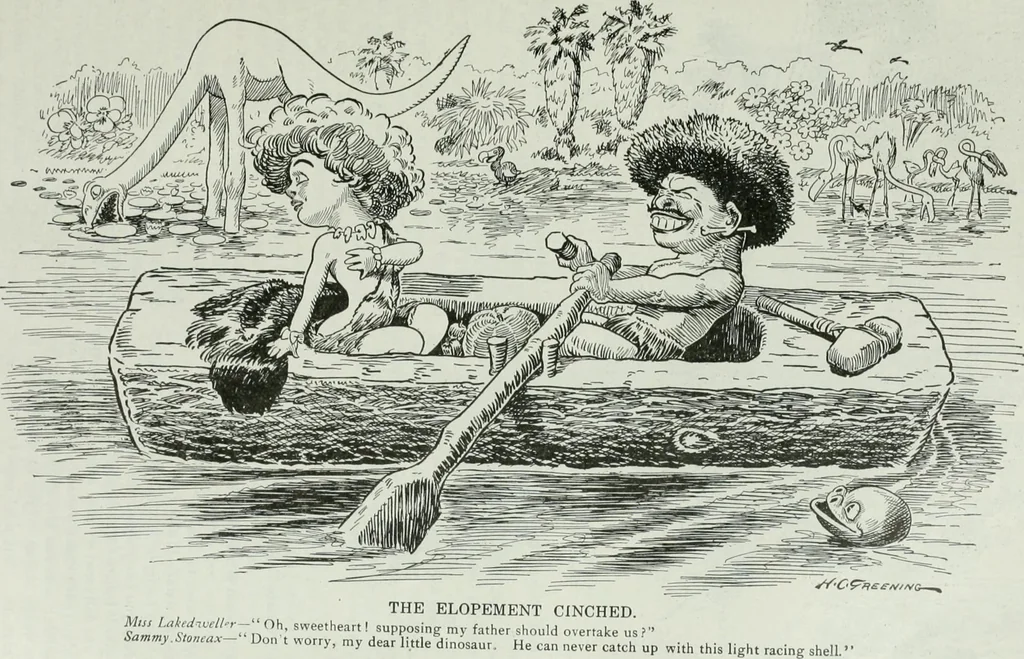 An illustration from Caricature; wit and humor of a nation in picture, song and story, 1911, leaf 266