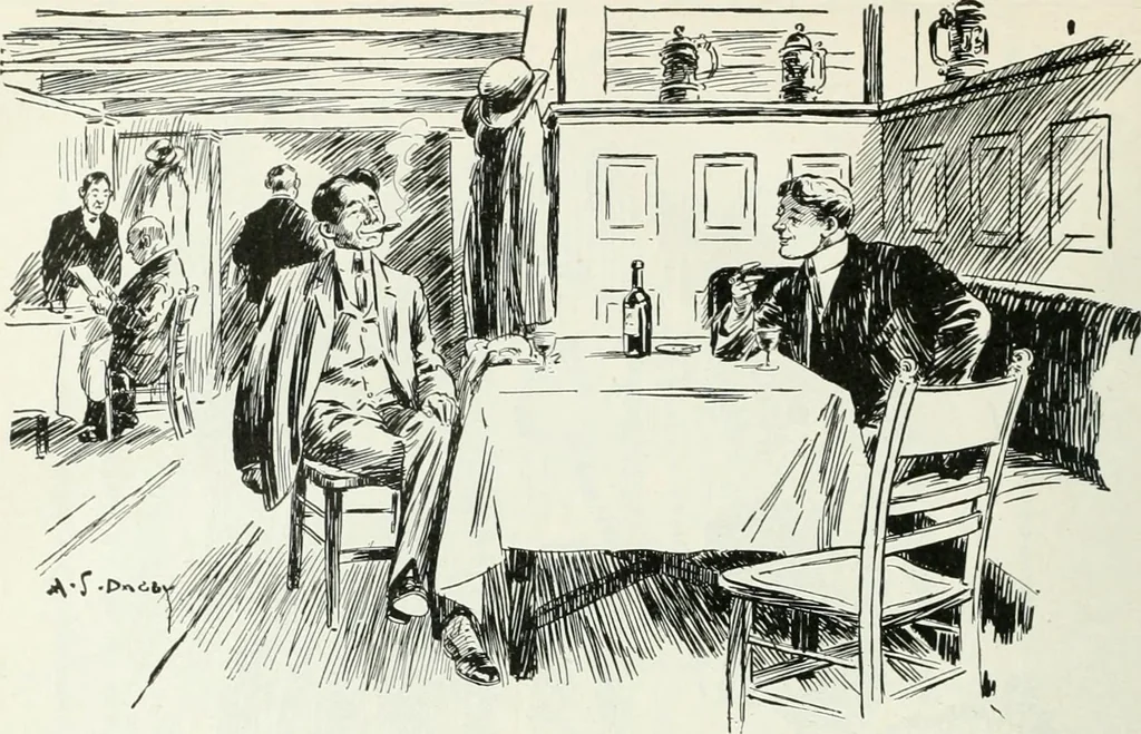 An illustration from Caricature; wit and humor of a nation in picture, song and story, 1911, leaf 267