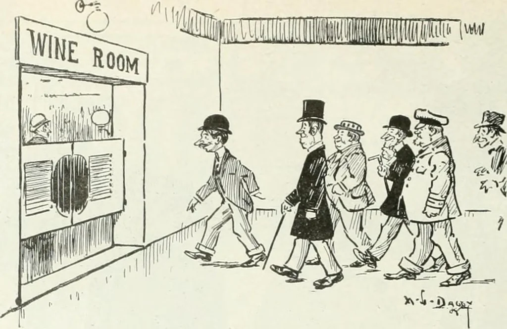 An illustration from Caricature; wit and humor of a nation in picture, song and story, 1911, leaf 269