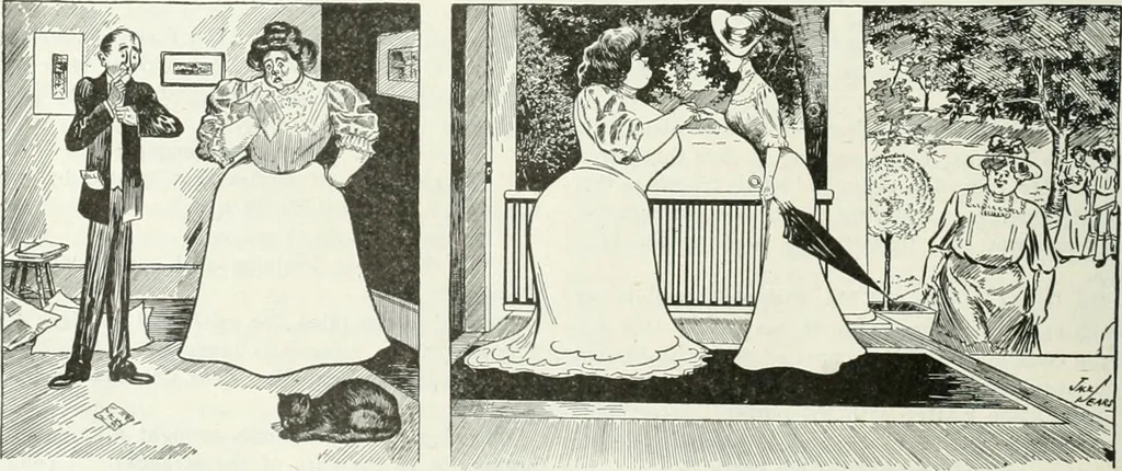 An illustration from Caricature; wit and humor of a nation in picture, song and story, 1911, leaf 269