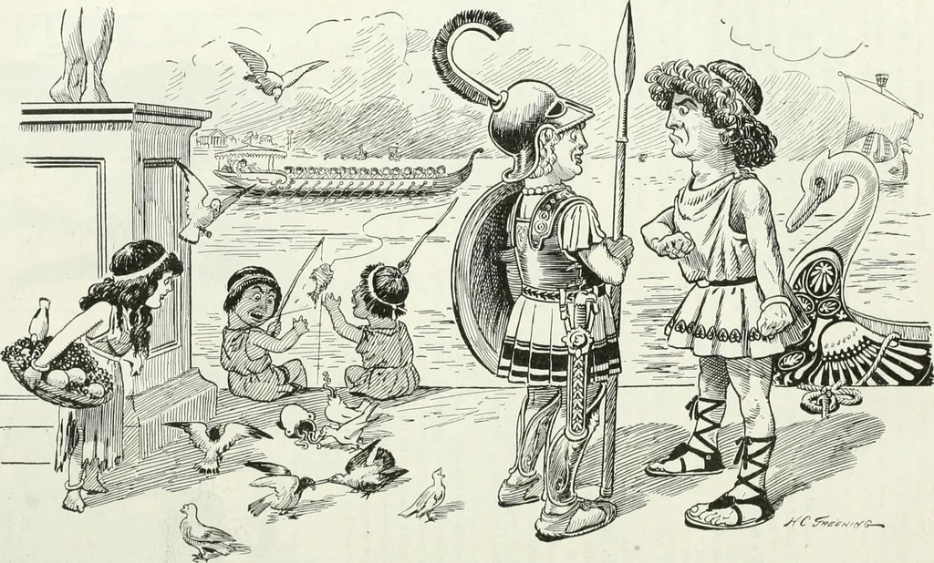 An illustration from Caricature; wit and humor of a nation in picture, song and story, 1911, leaf 273