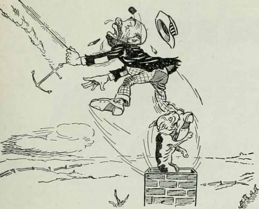 An illustration from Caricature; wit and humor of a nation in picture, song and story, 1911, leaf 276