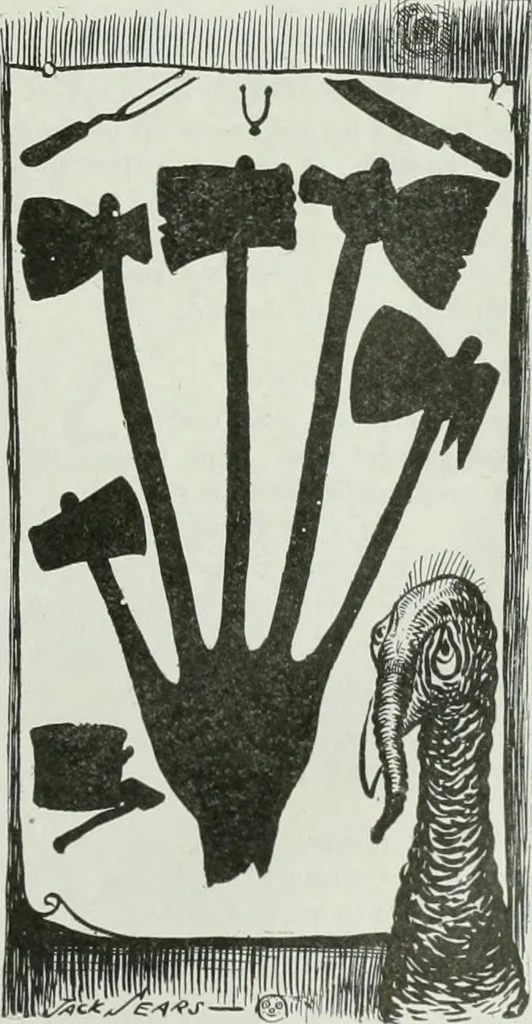 An illustration from Caricature; wit and humor of a nation in picture, song and story, 1911, leaf 278