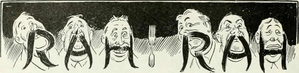 An illustration from Caricature; wit and humor of a nation in picture, song and story, 1911, leaf 279