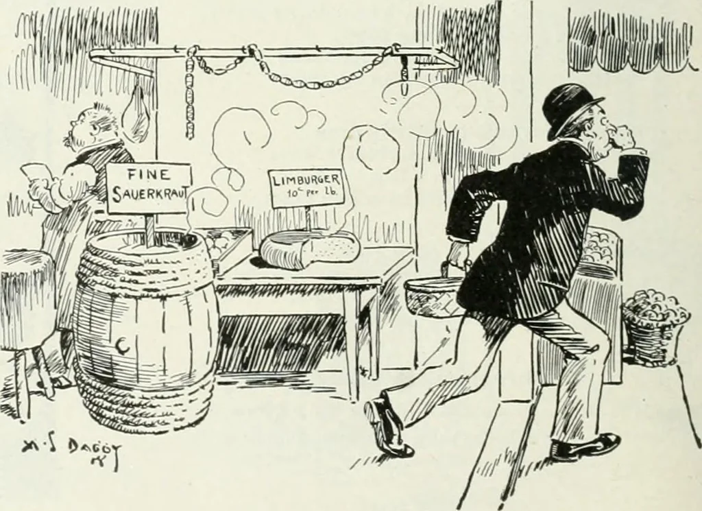 An illustration from Caricature; wit and humor of a nation in picture, song and story, 1911, leaf 279
