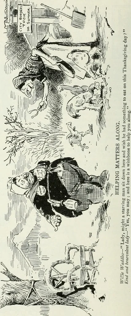 An illustration from Caricature; wit and humor of a nation in picture, song and story, 1911, leaf 283