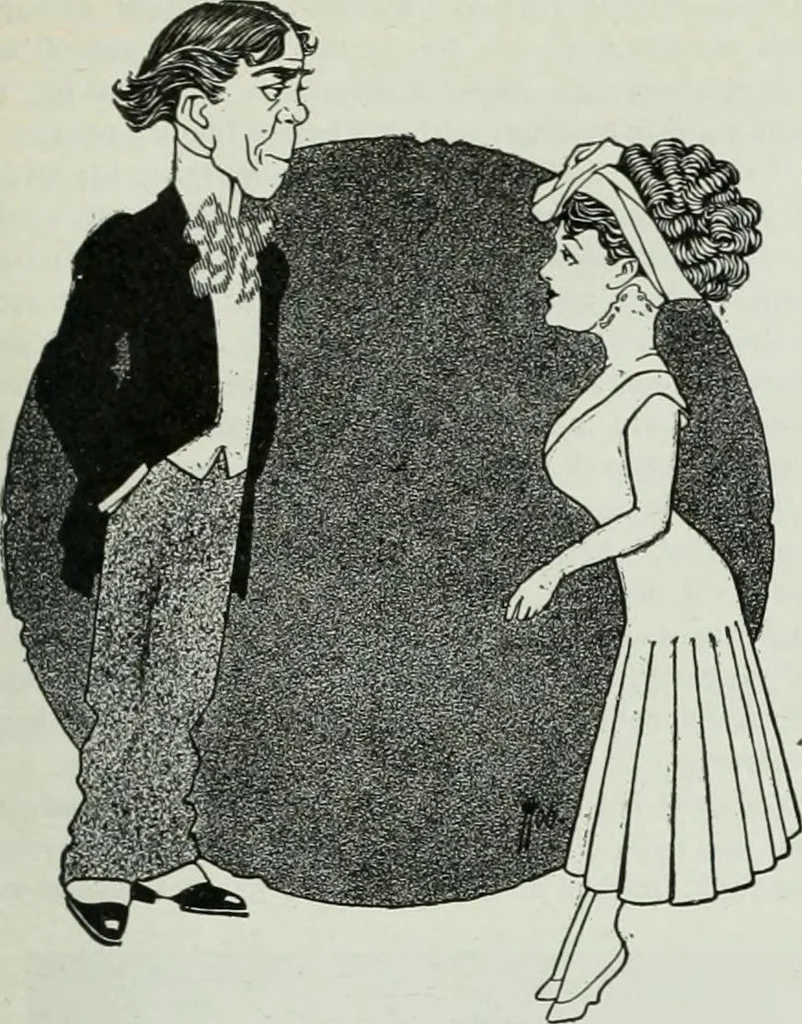 An illustration from Caricature; wit and humor of a nation in picture, song and story, 1911, leaf 284
