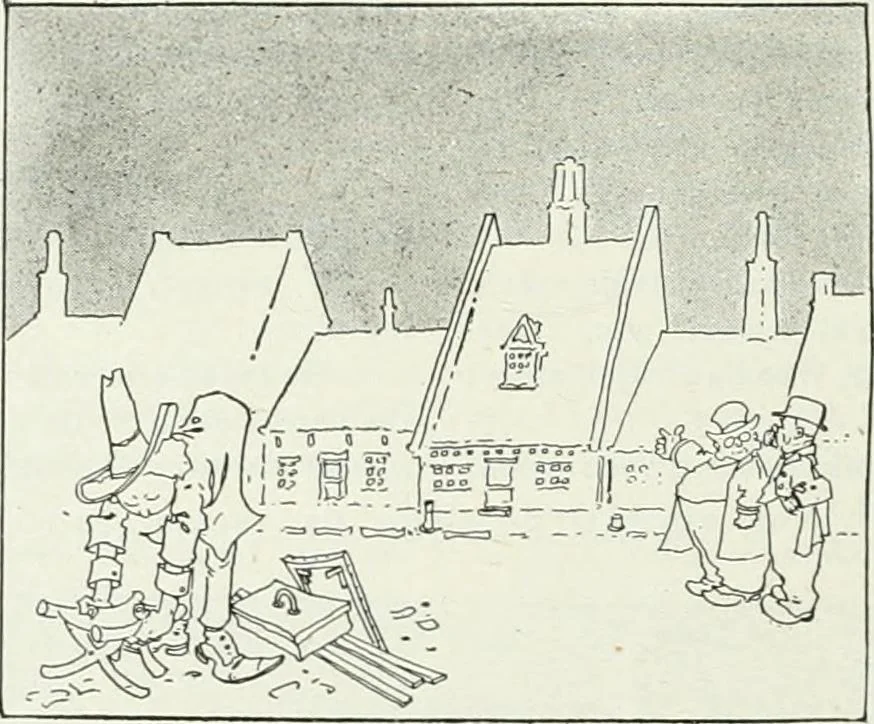 An illustration from Caricature; wit and humor of a nation in picture, song and story, 1911, leaf 291