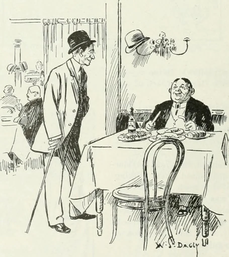 An illustration from Caricature; wit and humor of a nation in picture, song and story, 1911, leaf 293