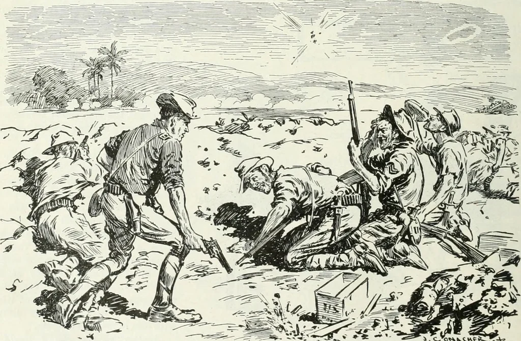 An illustration from Caricature; wit and humor of a nation in picture, song and story, 1911, leaf 295