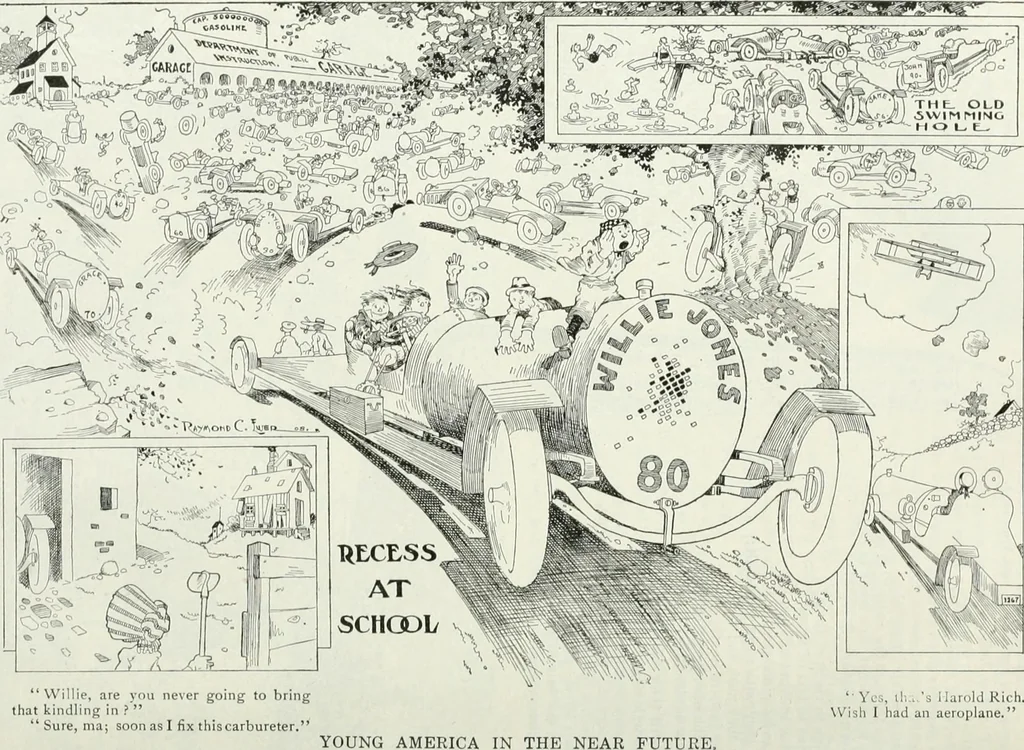 An illustration from Caricature; wit and humor of a nation in picture, song and story, 1911, leaf 297
