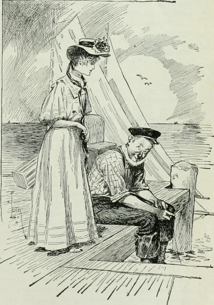 An illustration from Caricature; wit and humor of a nation in picture, song and story, 1911, leaf 30