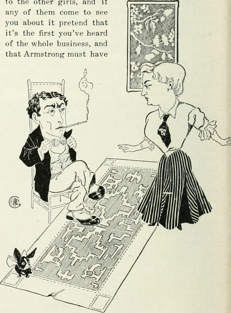 An illustration from Caricature; wit and humor of a nation in picture, song and story, 1911, leaf 31
