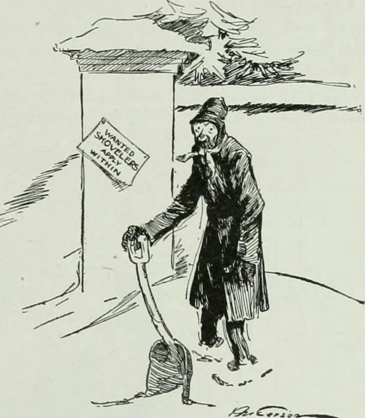 An illustration from Caricature; wit and humor of a nation in picture, song and story, 1911, leaf 310