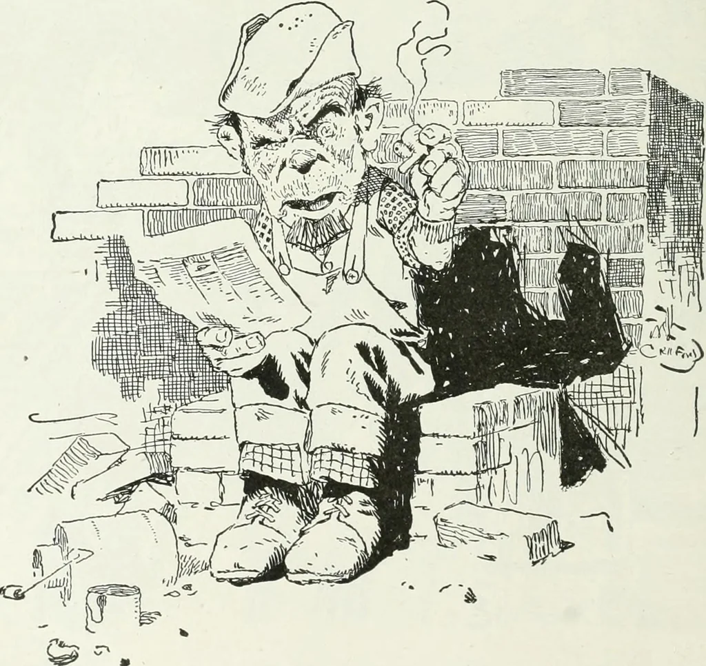 An illustration from Caricature; wit and humor of a nation in picture, song and story, 1911, leaf 313