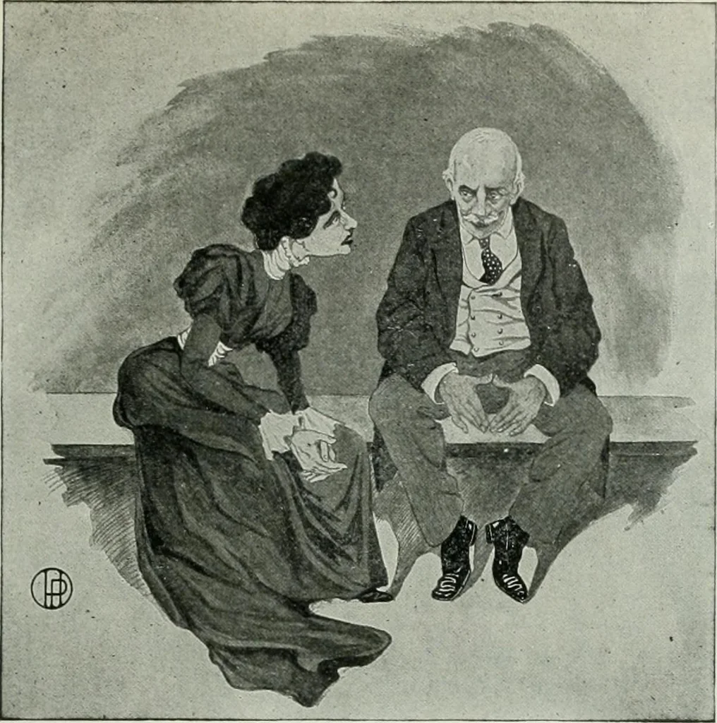 An illustration from Caricature; wit and humor of a nation in picture, song and story, 1911, leaf 32