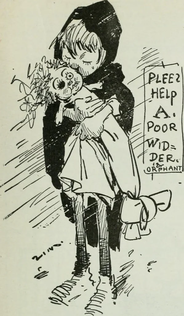 An illustration from Caricature; wit and humor of a nation in picture, song and story, 1911, leaf 320