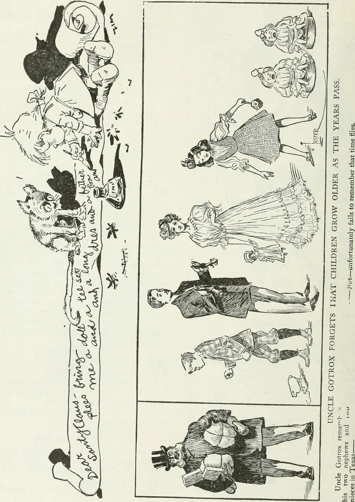 An illustration from Caricature; wit and humor of a nation in picture, song and story, 1911, leaf 321