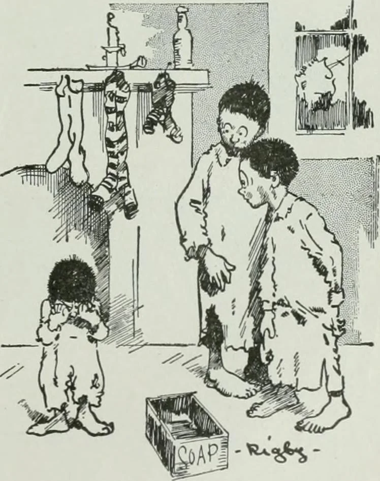 An illustration from Caricature; wit and humor of a nation in picture, song and story, 1911, leaf 322