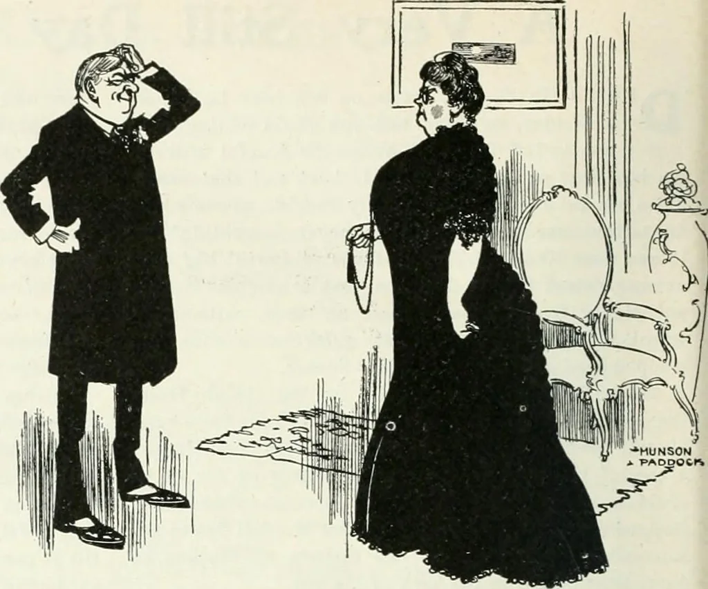 An illustration from Caricature; wit and humor of a nation in picture, song and story, 1911, leaf 37