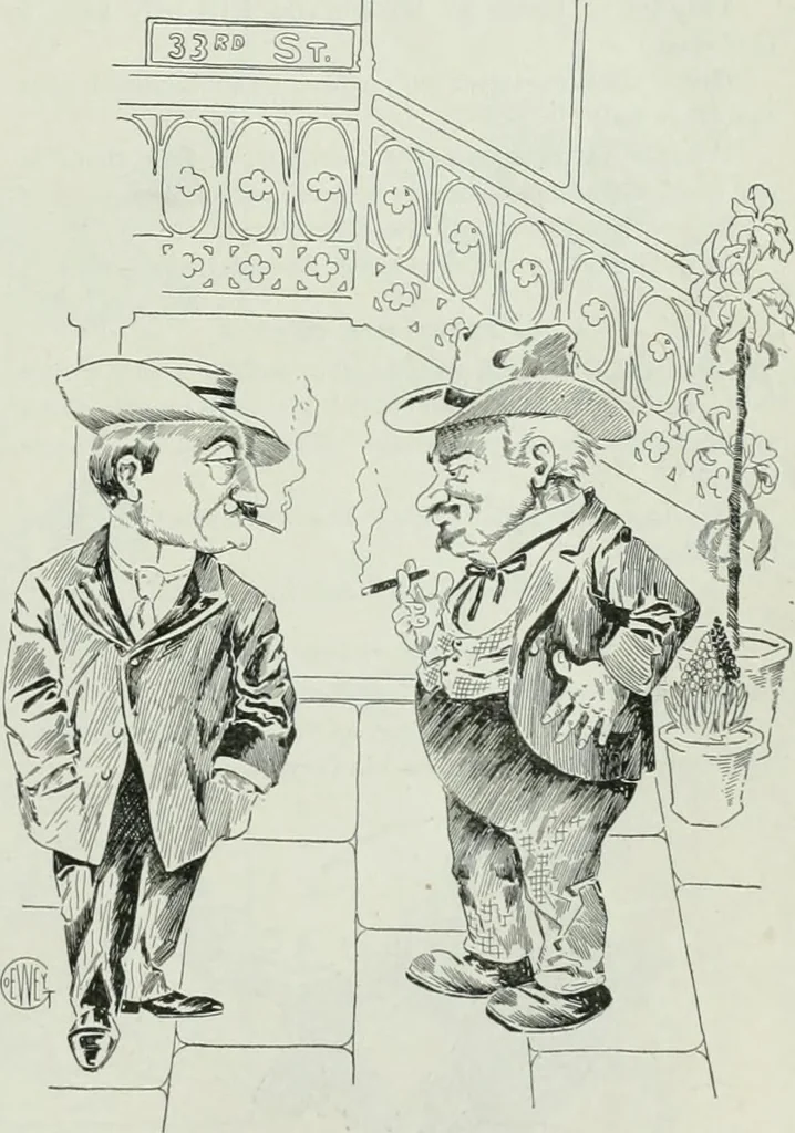 An illustration from Caricature; wit and humor of a nation in picture, song and story, 1911, leaf 38