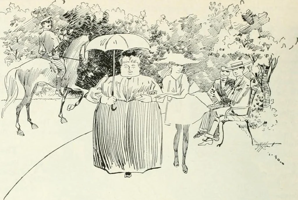 An illustration from Caricature; wit and humor of a nation in picture, song and story, 1911, leaf 39