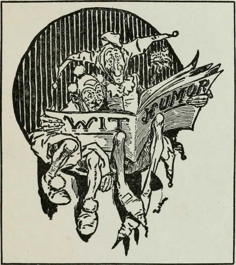 An illustration from Caricature; wit and humor of a nation in picture, song and story, 1911, leaf 4