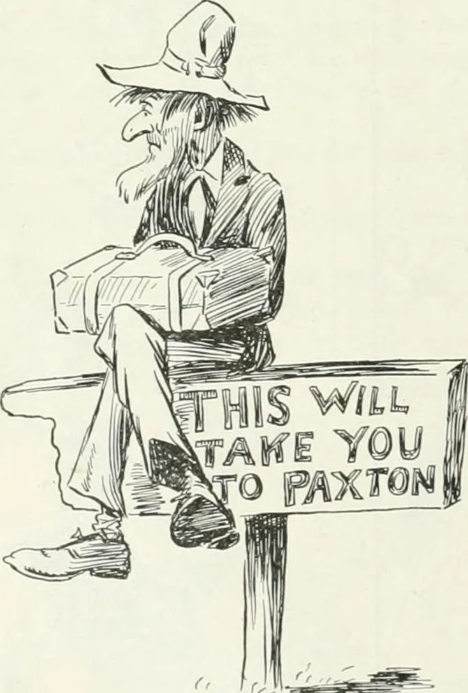 An illustration from Caricature; wit and humor of a nation in picture, song and story, 1911, leaf 41