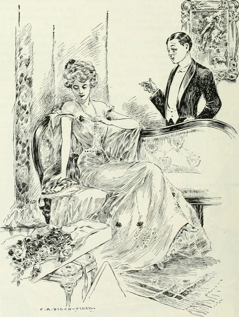 An illustration from Caricature; wit and humor of a nation in picture, song and story, 1911, leaf 45