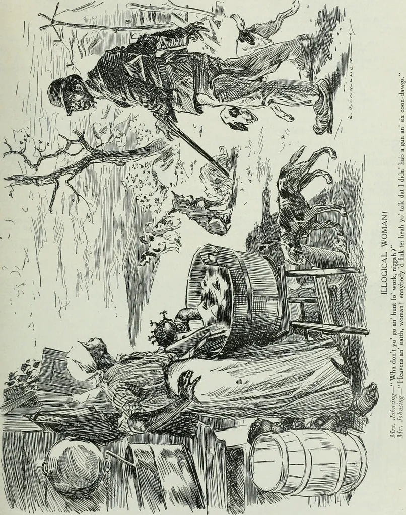 An illustration from Caricature; wit and humor of a nation in picture, song and story, 1911, leaf 46