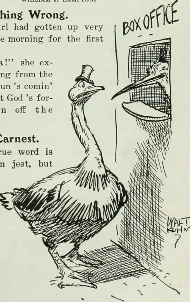 An illustration from Caricature; wit and humor of a nation in picture, song and story, 1911, leaf 52