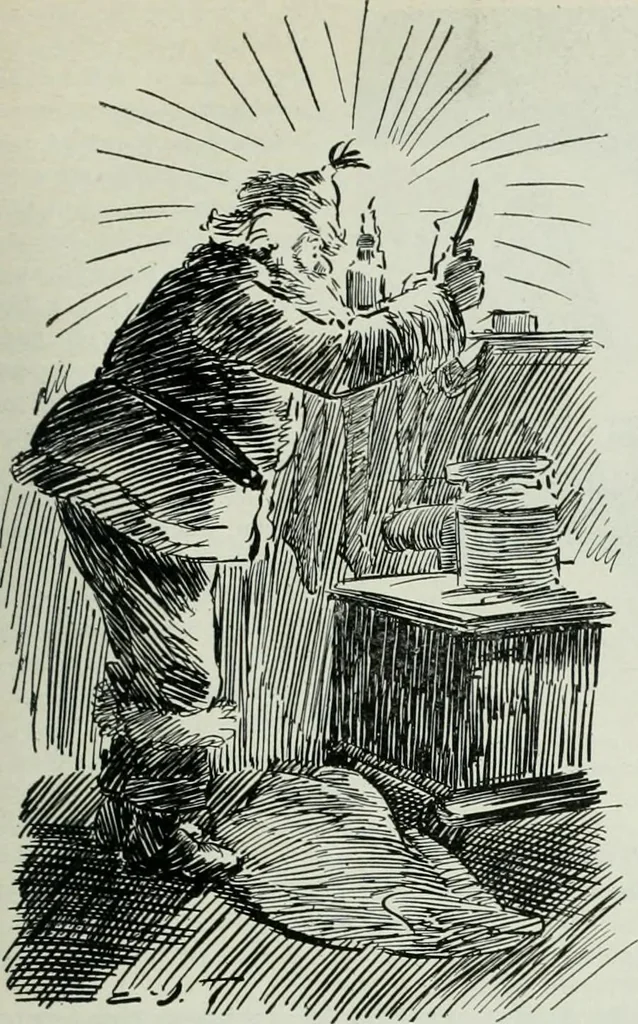 An illustration from Caricature; wit and humor of a nation in picture, song and story, 1911, leaf 56