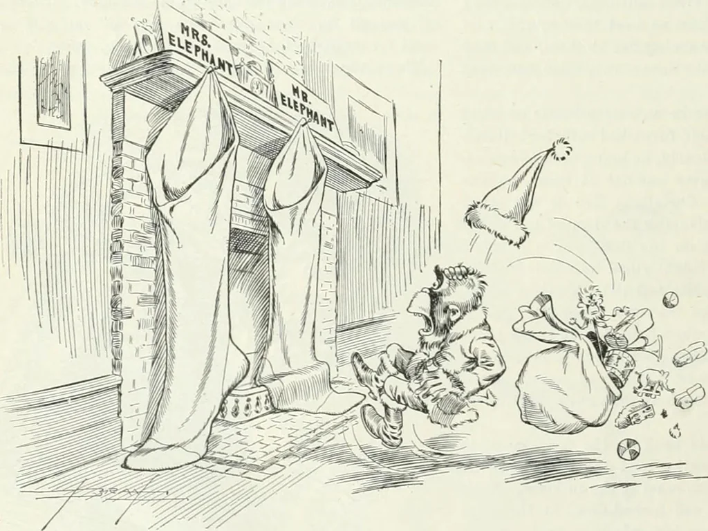 An illustration from Caricature; wit and humor of a nation in picture, song and story, 1911, leaf 57