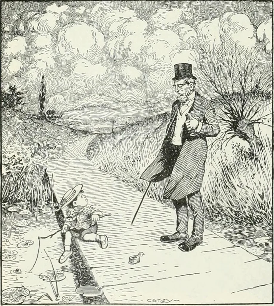 An illustration from Caricature; wit and humor of a nation in picture, song and story, 1911, leaf 65